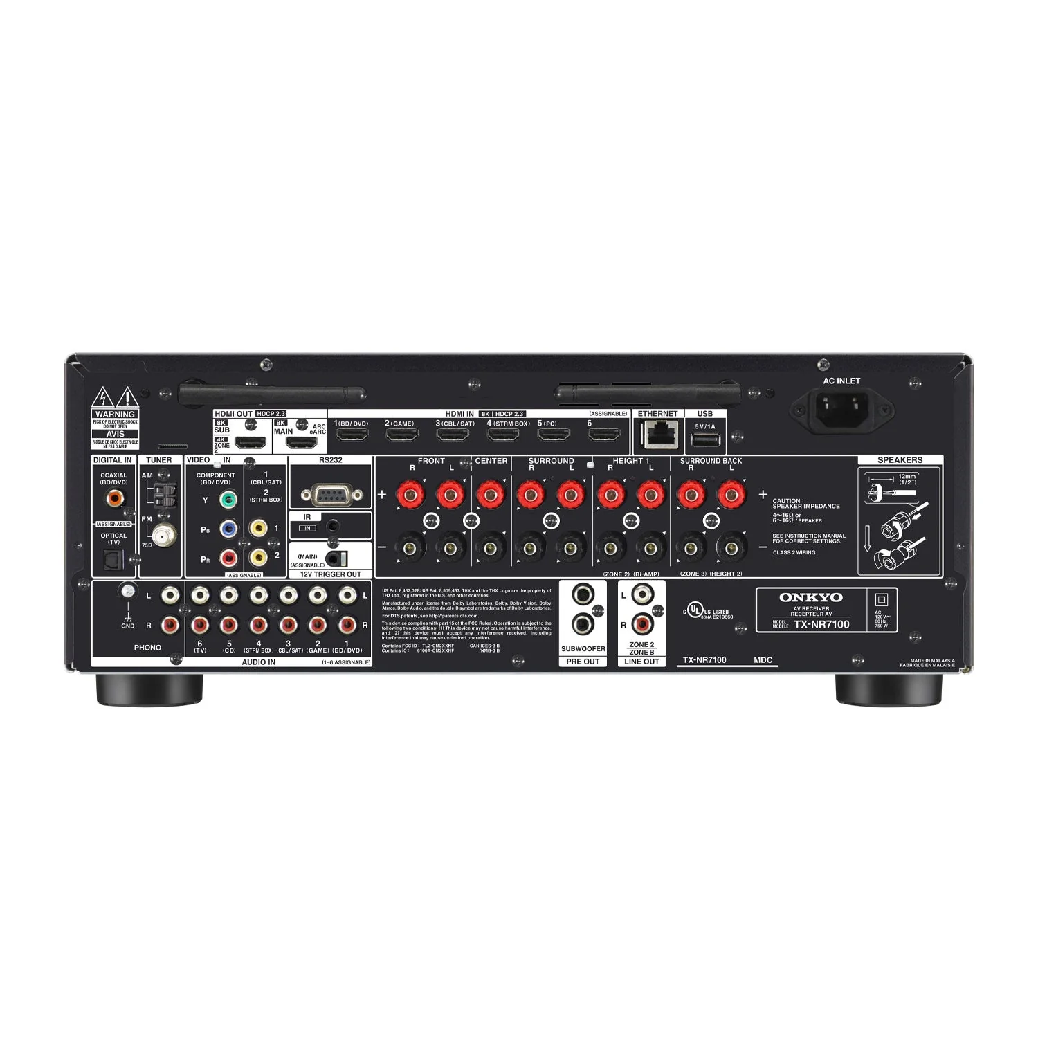 Onkyo TX-NR7100 9.2-Channel THX Certified AV Receiver - Image 4